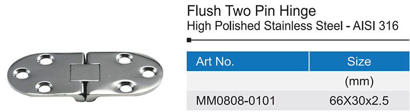 Flush Two Pin Hinge - Professional supplier of stainless steel products ...