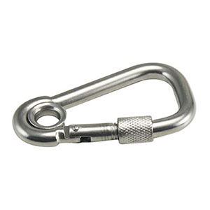 Asymmetric Spring Hook With Lock Nut And Eyelet