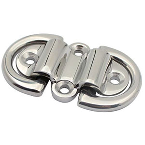 Double Folding Pad Eye Plate Heavy Duty